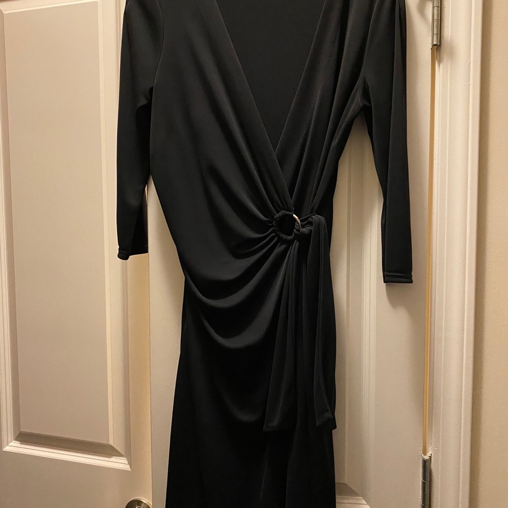 New York & Company Black Wrap Dress